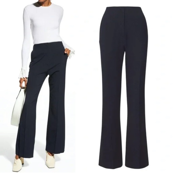 Nanushka Tulip Cady Flared Pants with Slit, size XL - Picture 2 of 13